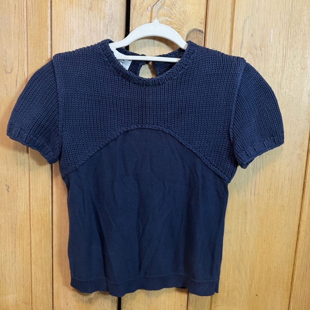 A Détacher To Be Attached Thick Crossover Knit Scandinavian Minimalist Sweater